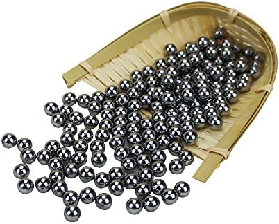 Comidox 400pcs Bolas de aço de 6 mm para estilinguetas de bolas de bolas de bolas