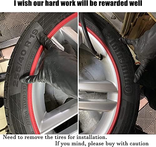 16-20 '' Universal Tire Rim Guard, Rodas Protetores de aro, anel protetor da borda da roda, Kit