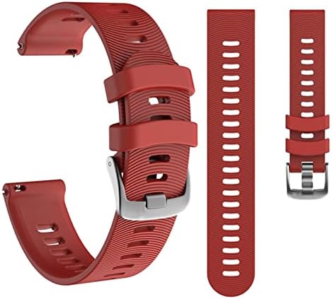 IOTUP 20mm Sport Silicone Watch Band Strap for Garmin Forerunner 245 245m 645 Vivoativo 3 Vivomove HR Smart Bracelet