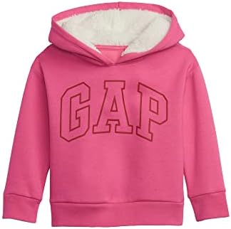 Logotipo de Gap Baby Girl Sherpa Hoodie moletom com capuz