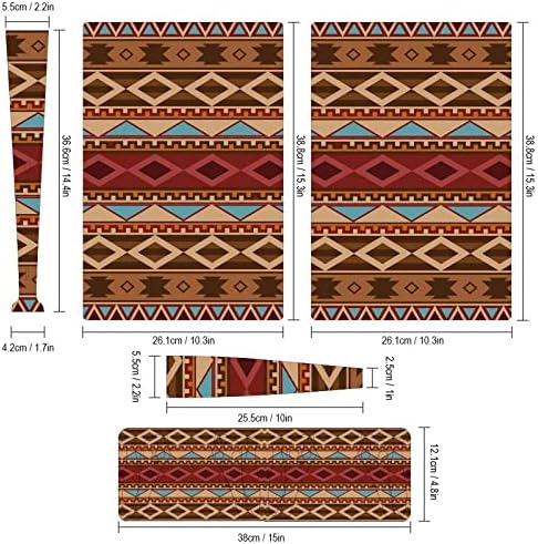 Navajo Nativo Americano Padrão 3pcs Adesivo de capa de corpo inteiro para edição digital PS5 para