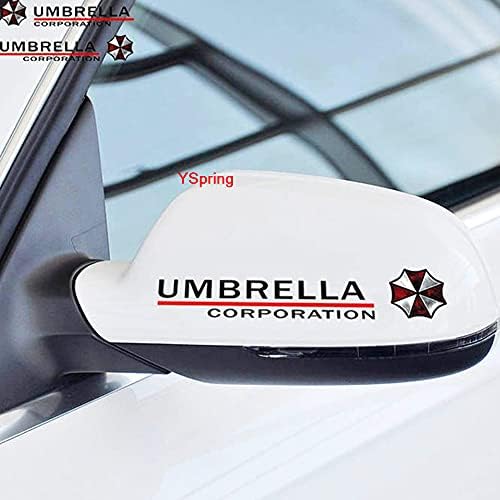 Decalques de espelho retrovisor Auto Hinscr Decalques residentes EVI L Umbrella Corporation Window Stickers