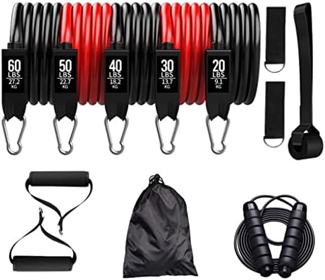 N/A 11 PCS/SET Bandas de resistência de látex Men Fitness Training Belt Yoga Pull Rope Gym Equipment Tubo Elastic