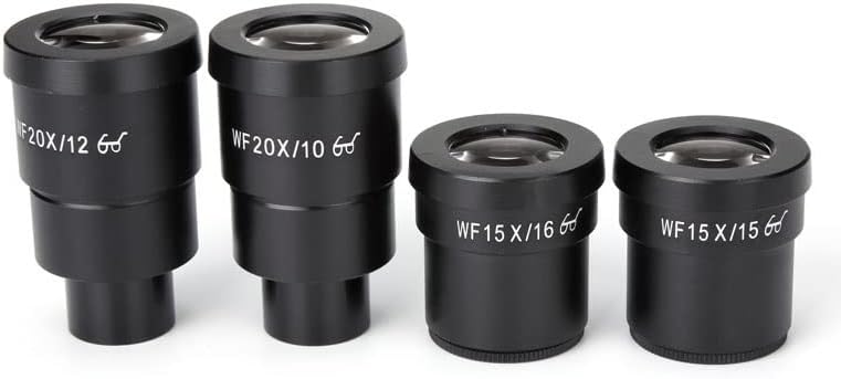 Kit de acessórios para microscópio para adultos 2pcs wf10x wf15x wf20x microscópio oculares para