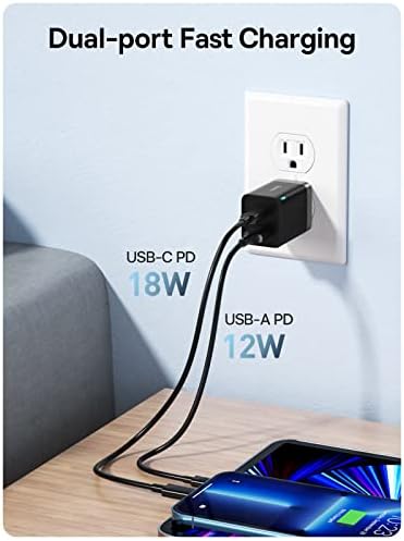 30w dobrável USB C WALL CHARGER & USB C TO CABO USB C