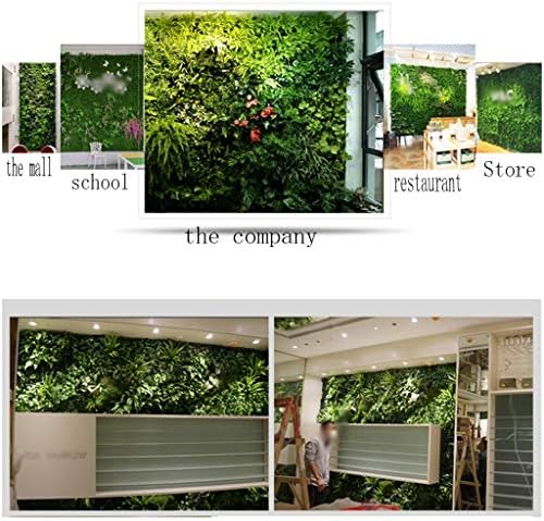 Ynfngxu Indoor e Outdoor Artificial Hedge Painéis, tela de privacidade verde da folha adequada para