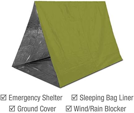 Cobertores térmicos mylar de emergência segura da suíça + cobertor de espaço de folha de ouro bônus.