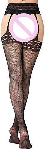 Lookatool Sexy feminino lingerie de pesca de renda superior cinturão de cinto de meia -calça de meia