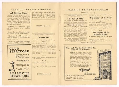 May Craig Abbey Theatre Irish Players Barry Fitzgerald/p. J. Carolan/Helen Menken Saint Wench John Drew Colt 1932