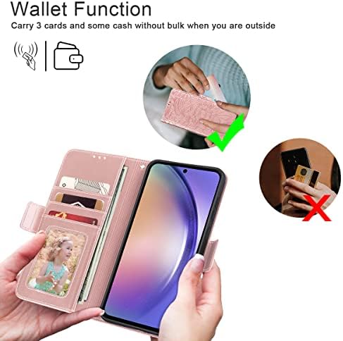 Bizzib para Samaung Galaxy A54 5G Caixa de carteira, Mandala Flip Flip Flip Flip Id Id Protective
