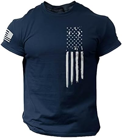 Mangas curtas masculinas Tops American Flag Fitness T-shirts Camuflage Tactics Sport Tees camisetas para