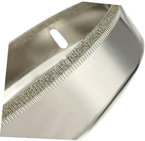 X-Dree 130mm Diamond Partículas Diamante Broca de capa de ponta de broca de serra para vidro (Agujero de Punta