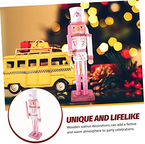 ABOOFAN 4PCS Soldado de nozes Brackers de nozes Dolls para Mesa De Christmas Nutcracker Toy Toy Christmas