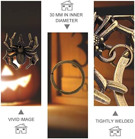 PartyKindom Spider Key Rings Chain Chain Chain Chain Chain Key Chave Rings para Man Woman Halloween para