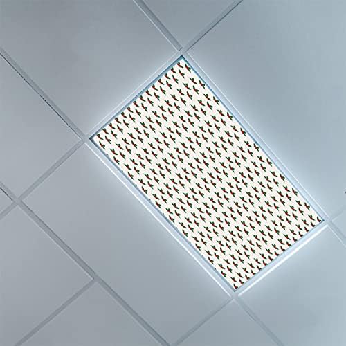 Tampas de luz fluorescente para painéis de difusor de luz do teto Cristmas Capas de luz fluorescentes de padrão
