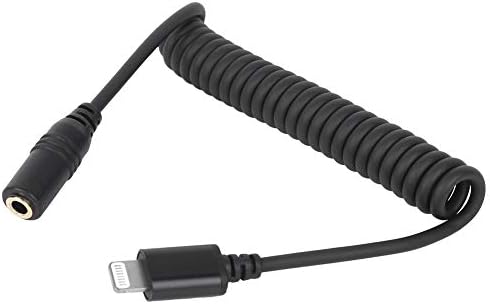 HOPCD Audio Connect Cable, Microphone Telefone Adaptador de mola Linha de áudio Conecte o cabo para o sistema iOS Telefone/Table PC,