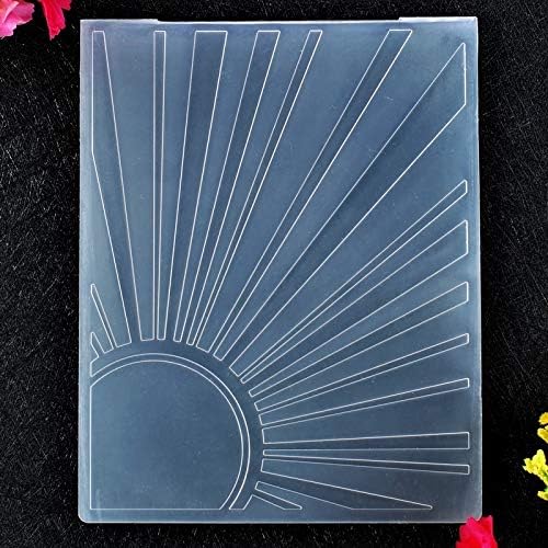 Kwan artesanato pastas de gravação de plástico do sol para fazer cartões de recortes e outros artesanato