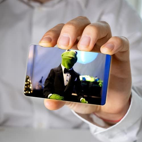 Adesivos de cartão Banco Crédito de débito Kermit removível O Protetor Frog Label Slim Watersoperme Capa de Vinil Presente para Office Home Friends Holida de Natal Ano Novo