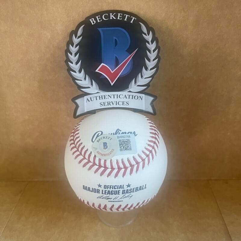 Aaron Hill Blue Jays/Dbacks assinado Auto M.L. Baseball Beckett autenticado