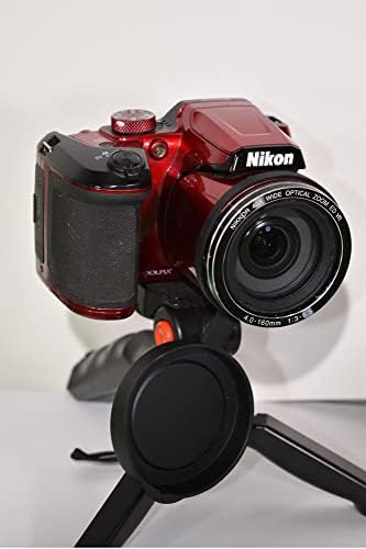 Tampa da tampa da lente frontal da foto A&R Compatível com a câmera digital Nikon Coolpix B500 com pano de limpeza