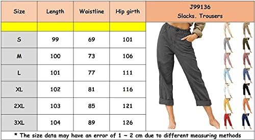 Calças de cintura alta do verão feminino de algodão respirável de algodão largo Palace casual calças