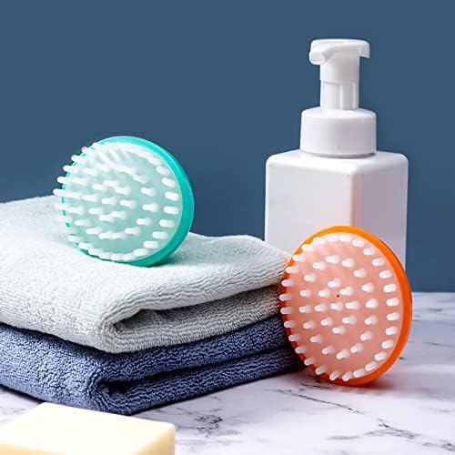 Escova de shampoo de silicone na para remover caspa de caspa de banheira recém -nascida children bath algodão