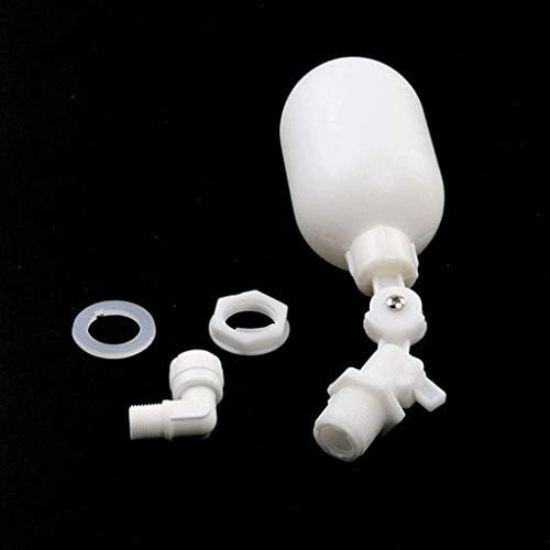 Acessórios de tubo Nianxinn 1pcs Válvula de flutuação automática de plástico branco, bolas de bóia ajustáveis,