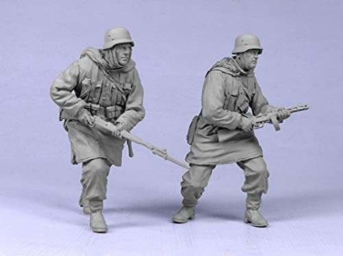 Goodmoel 1/35 Segunda Guerra Mundial Soldado Alemão Soldado Soldado Modelo Kit/Kit em miniatura sem