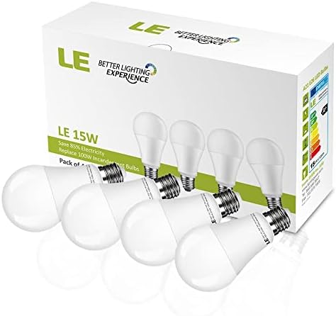 Lâmpadas de 100w de Le Dimmable equivalente, 15W 1500LM, lâmpadas LED A21 E26, ângulo de feixe