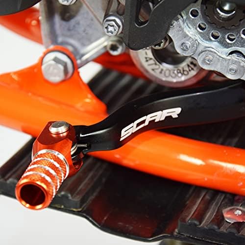 A alavanca de mudança de alavanca de câmbio da engrenagem de cicatrizes forjou compatível com KTM SX EXC