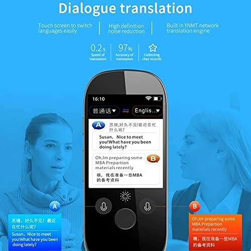 Xxxdxdp 2.4inch Tradutor de voz Smart Business Travel Machine de tradução AI 512GB+4GB 45 Languages ​​Translator