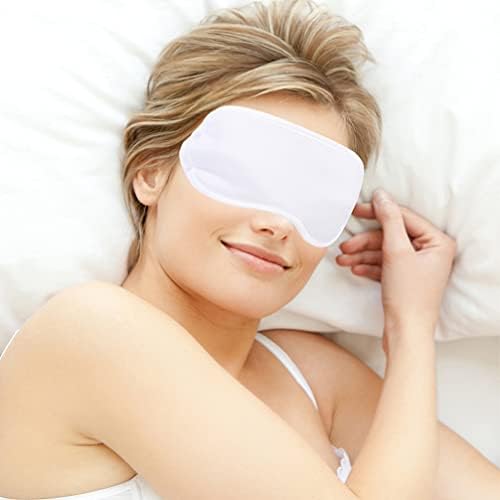 Supvox máscara para dormir máscara sono sono tenda tampa de olho descartável 12pcs Faux Silk Sleeping Eye Máscaras