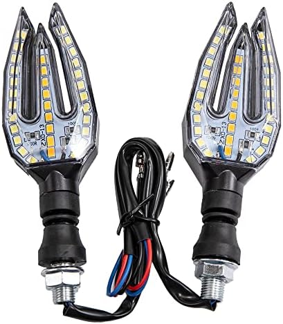 Luzes de sinal de giro de motocicleta Pisca de luz traseira dianteira Indicadores Universal 12V LED LED