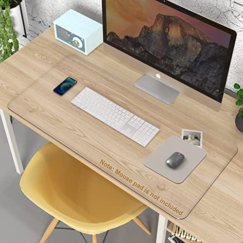 Clear Writing Desk Pad, 36'''x60 resistente ao calor à prova d'água da borda redonda de PVC Durável