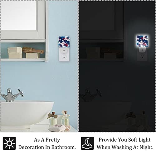 Embrulhando papel LED Night Light, Kids Nightlights for Bedroom Plug Int Wall Night Lamp Brilho ajustável para