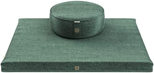 Almofada de meditação consciente e moderna e pacote de tapetes de meditação de Zabuton - almofada de meditação