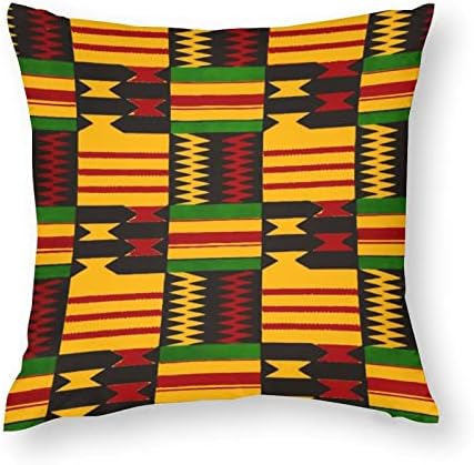 Conjunto impressa tribal africano de 2 capas de travesseiro de arremesso de almofadas quadradas travesseiros