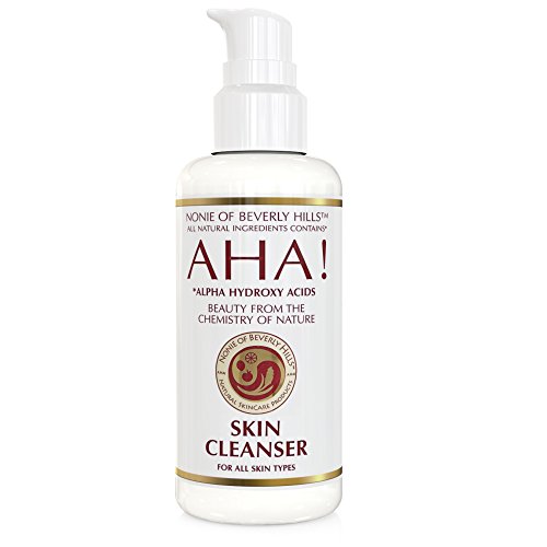 NONIE AHA - Cleanser de pele aprovados pela APRAVENDA NATURAL E VEGAN com ácidos alfa hidroxys