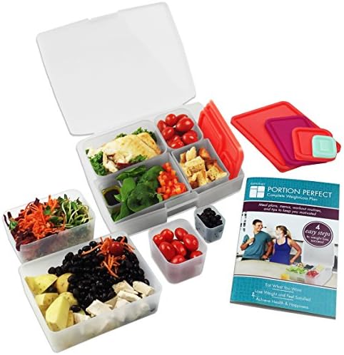 Bentologia Bento Box Partion Control Lanch Box - Kit de recipiente de preparação para refeições com livreleto