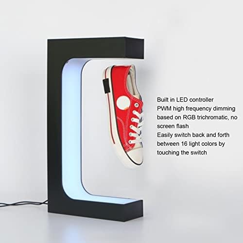 Exibição de sapatos levitando baaroo, estante de tênis magnética flutuante, tela de sapato flutuante de LED