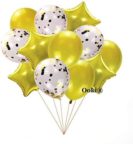 24 Party Favors Balloon Bouquet Bundle de 12 polegadas -18 polegadas FOIL STAR ROUNTE LATEX METALIC