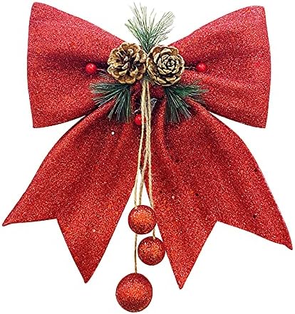 Ornamento com pinheiros arcos de Natal arcos de nozes arco artesanal decorativo bowknot wrinalt wratch