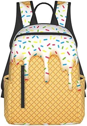 Mochila de sorvete Ecvcdais de 14,7 polegadas, ombros leves de laptop da mochila de viagem para