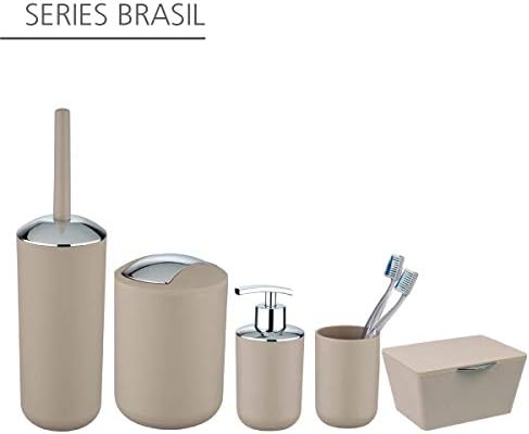 Pincel e suporte para o vaso sanitário de Wenko Brasil, limpador de vaso sanitário, varinha de