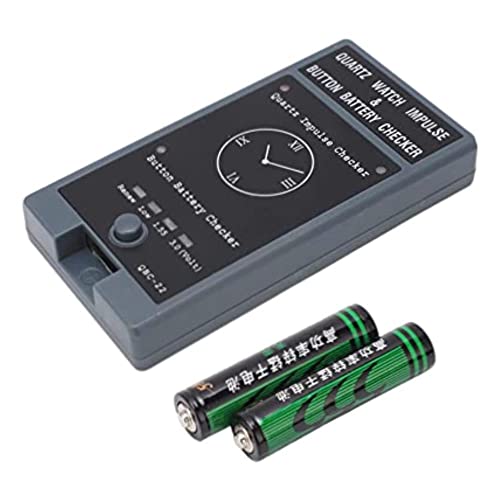 Testador de bateria profissional - Ferramenta de quartzo Analisador de botão móvel Verificador de bateria