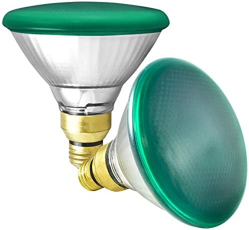GE 85 watt halogen par38 lâmpadas de inundação ao ar livre, lâmpada verde, vidro, 120V, classificação