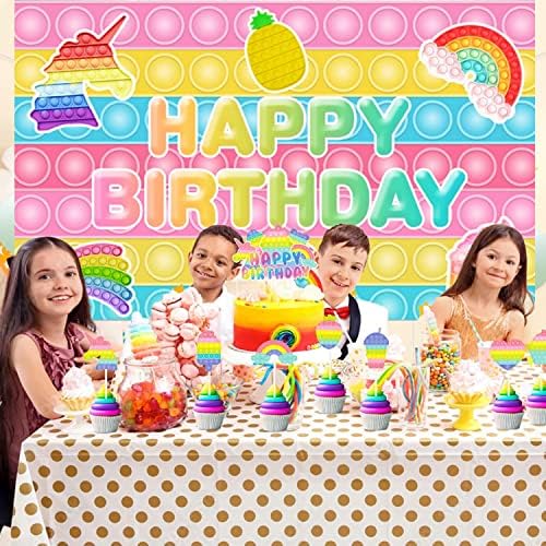 POP TROY BEMDROP POP Tema Birthday Birthday Party Decorações de festas para meninas crianças Macaron