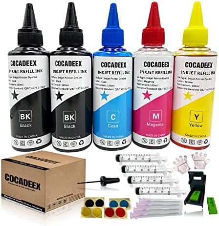Cofil Refil Dye Ink Bottle Compatível com cartucho de tinta 667 ou 667xl, para vantagem de tinta para deskjet 1275
