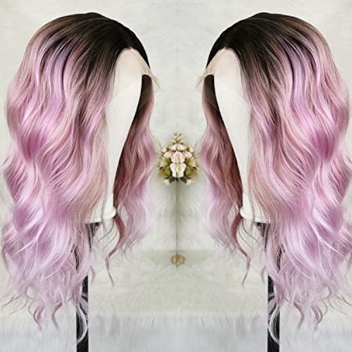 Cimitiki ombre misto misto peruca roxa arco -íris destaque