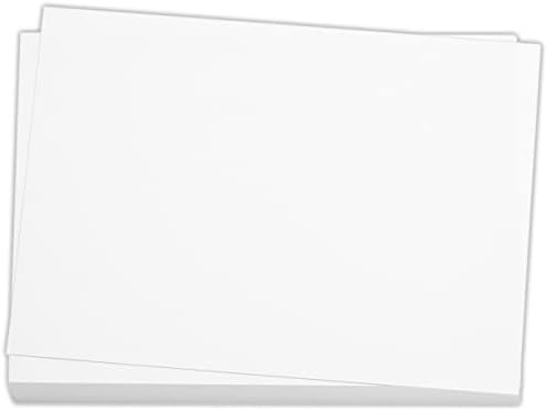 Cardstock branco de 100 peças 5 x 7, cartões de cartolina de cartolina em branco em branco Cartões de felicita
